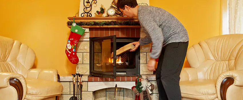 Rusted Metal Fireplace Restoration in Erlanger, Kentucky